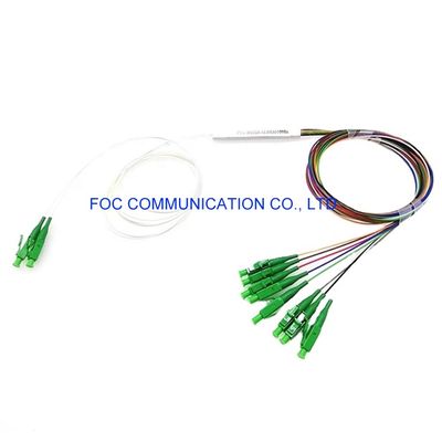 Bộ chia PLC sợi quang Loại ống nhỏ 1 × 8 với đầu nối LC / APC cho mạng FTTX