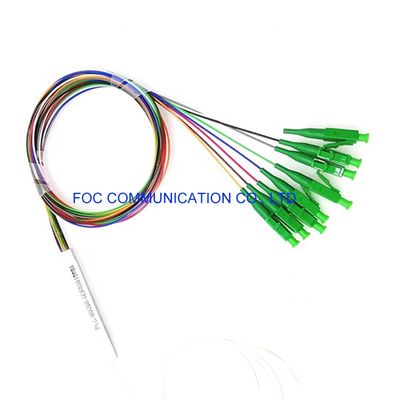 Bộ chia PLC sợi quang Loại ống nhỏ 1 × 8 với đầu nối LC / APC cho mạng FTTX